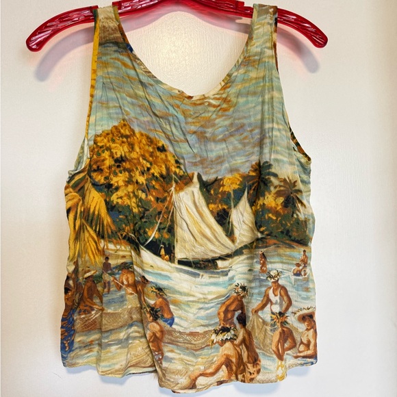 Jams World Multicolor Tropical Print Tank Top - Picture 2 of 4